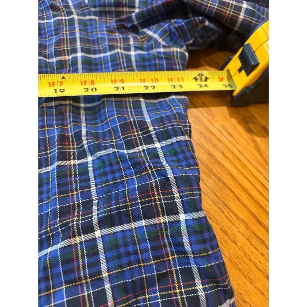 Ralph Lauren Custom Fit XL Blue Plaid Tartan Button Down Shirt Men’s - Picture 6 of 7